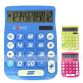 12 цифр двойной калькулятор рабочего стола с большим ЖК-дисплеем и большими ключами (LC201-12D)